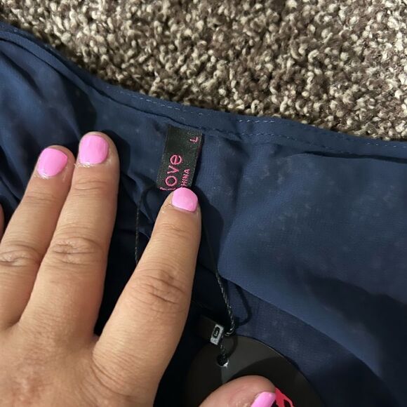 Sheer Blue Swim Cover up - Picture 3 of 3